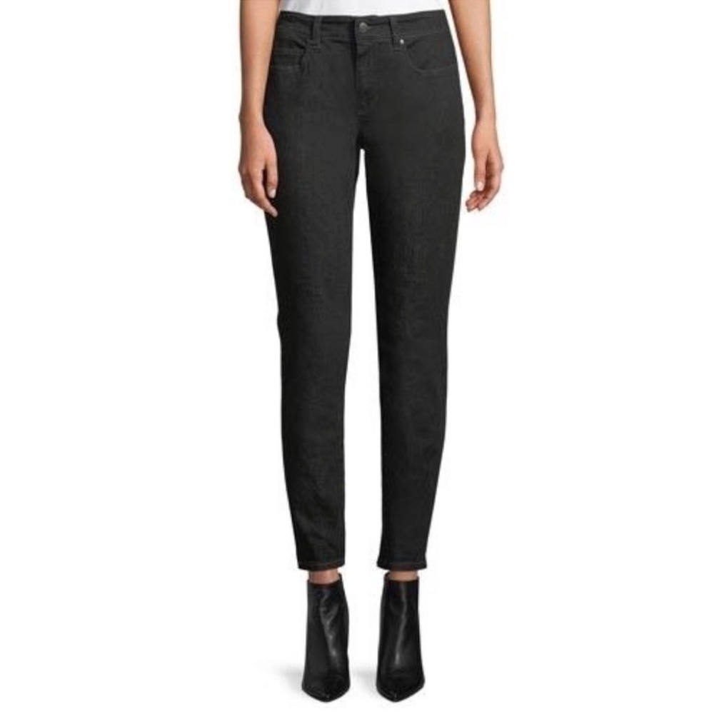 Eileen Fisher Jeans Womens 10 Petite Organic Cotton Stretch Capsule System Comfy